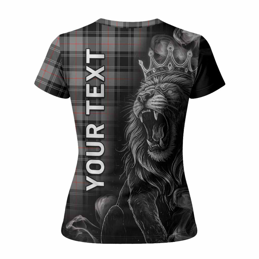 Moffat Tartan Women T shirt Roaring Lion Heritage
