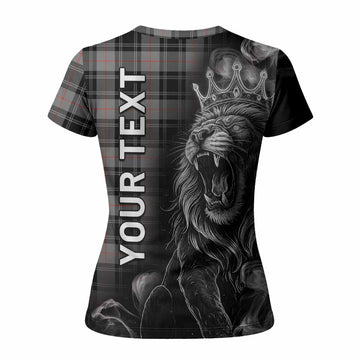 Moffat Tartan Women T shirt Roaring Lion Heritage