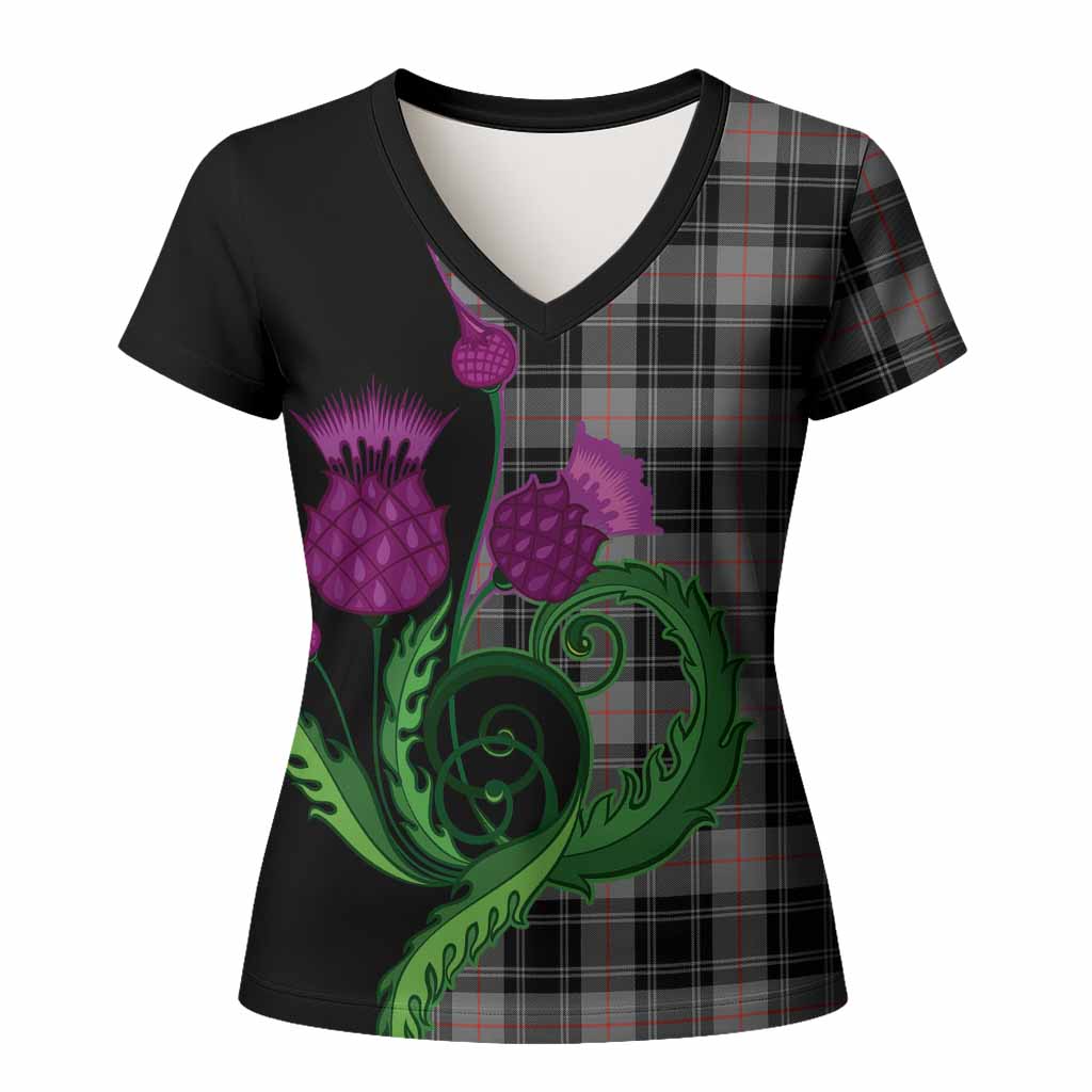 Moffat Tartan Women T shirt Traditional Scottish Thistle
