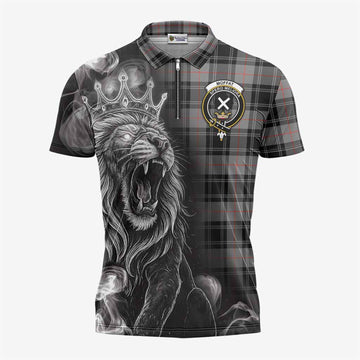 Moffat Tartan Zipper Polo Shirt Roaring Lion Heritage