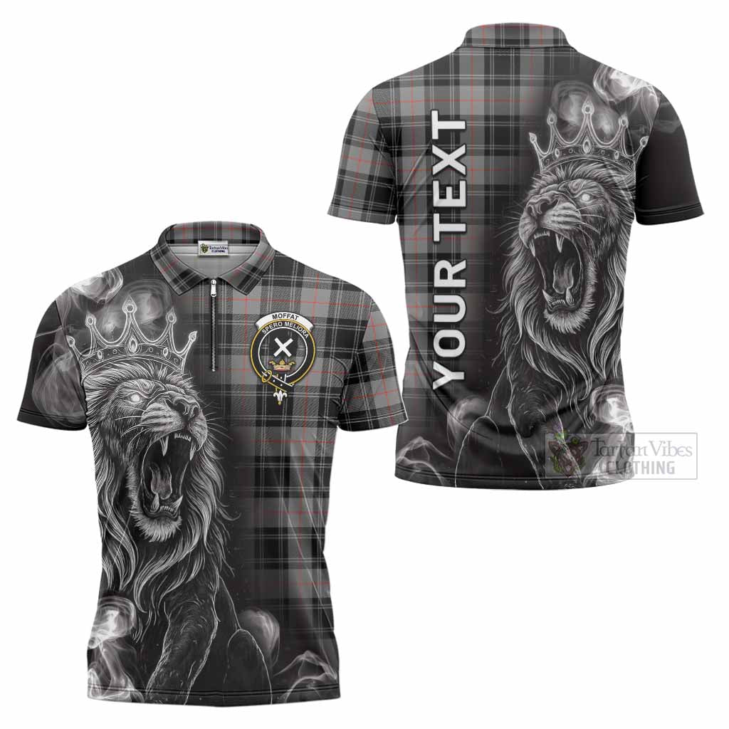 Moffat Tartan Zipper Polo Shirt Roaring Lion Heritage
