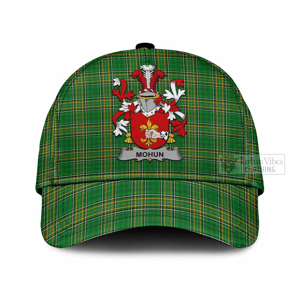 Mohun Irish Clan Tartan Classic Baseball Cap with Coat of Arms Classic Cap Universal Fit - Tartan Vibes Clothing