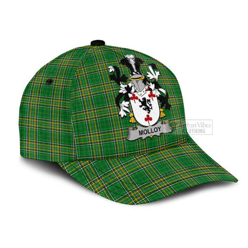 Molloy Irish Clan Tartan Classic Cap with Coat of Arms - Tartan Vibes Clothing