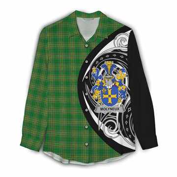 Molyneux Irish Clan Women's Casual Shirt Celtic Circle Style Female - Tartan Vibes Clothing