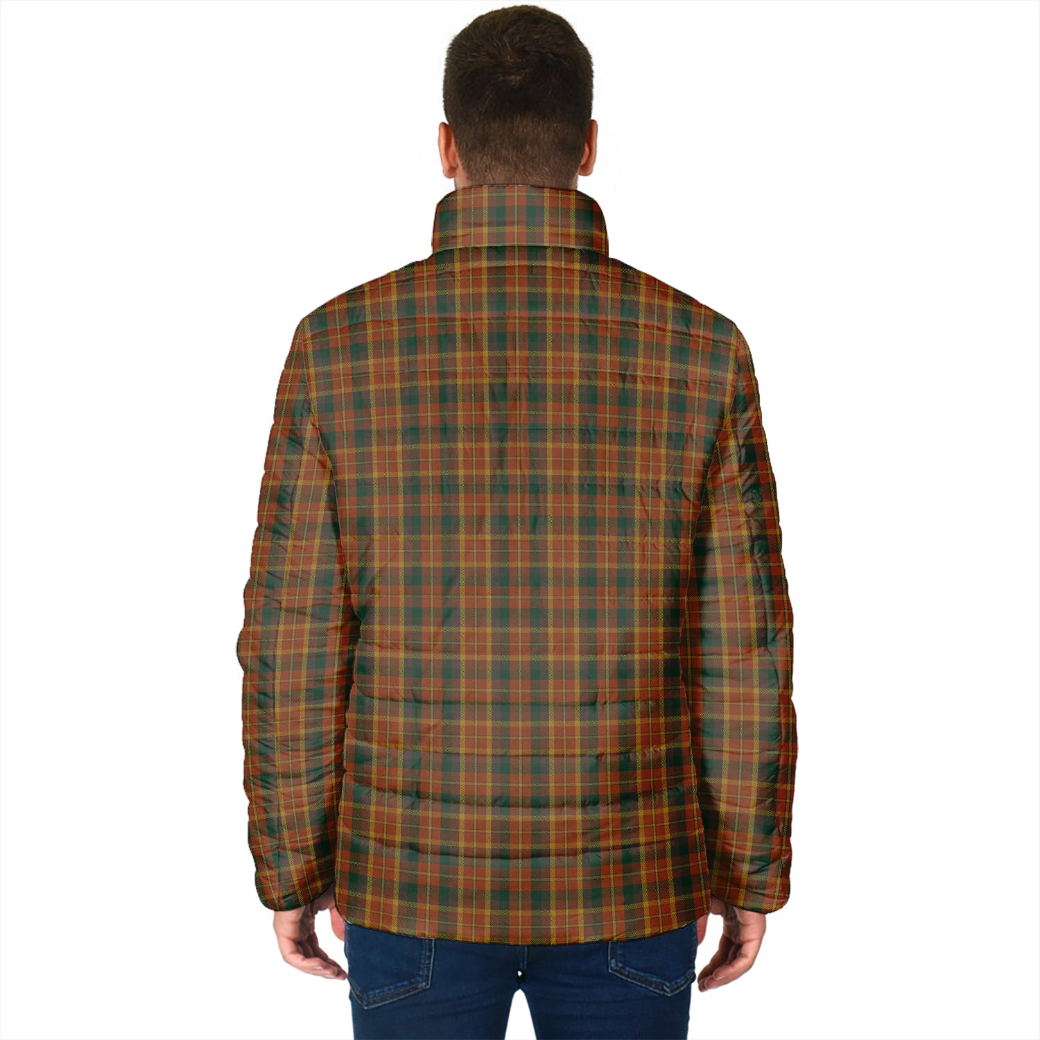Monaghan County Ireland Tartan Padded Jacket - Tartan Vibes Clothing
