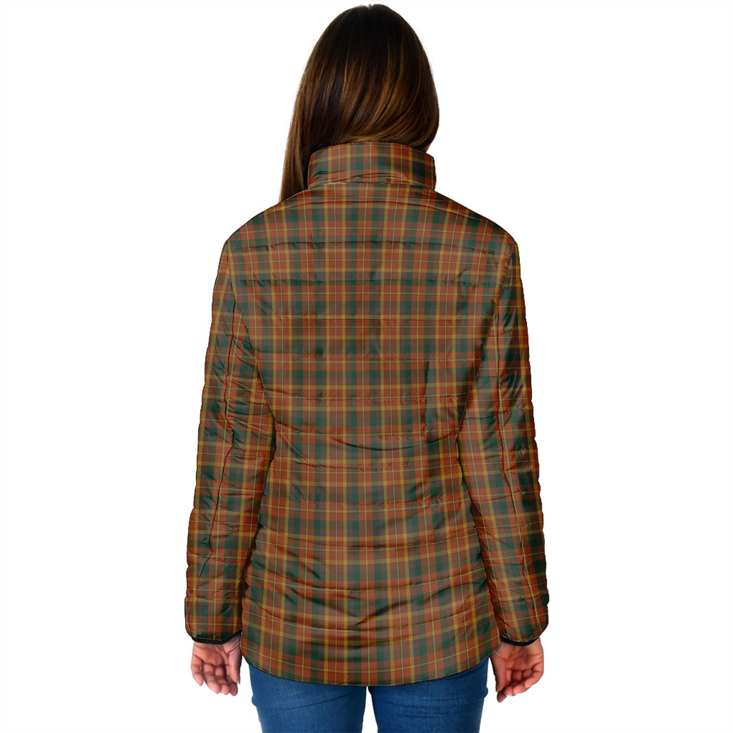 Monaghan County Ireland Tartan Padded Jacket - Tartan Vibes Clothing