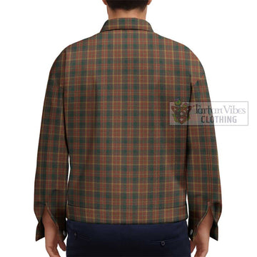Monaghan County Ireland Tartan Unisex Lapel Cotton Jacket