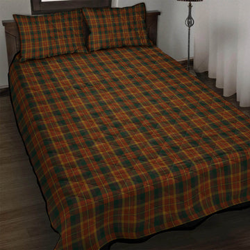 Monaghan County Ireland Tartan Quilt Bed Set