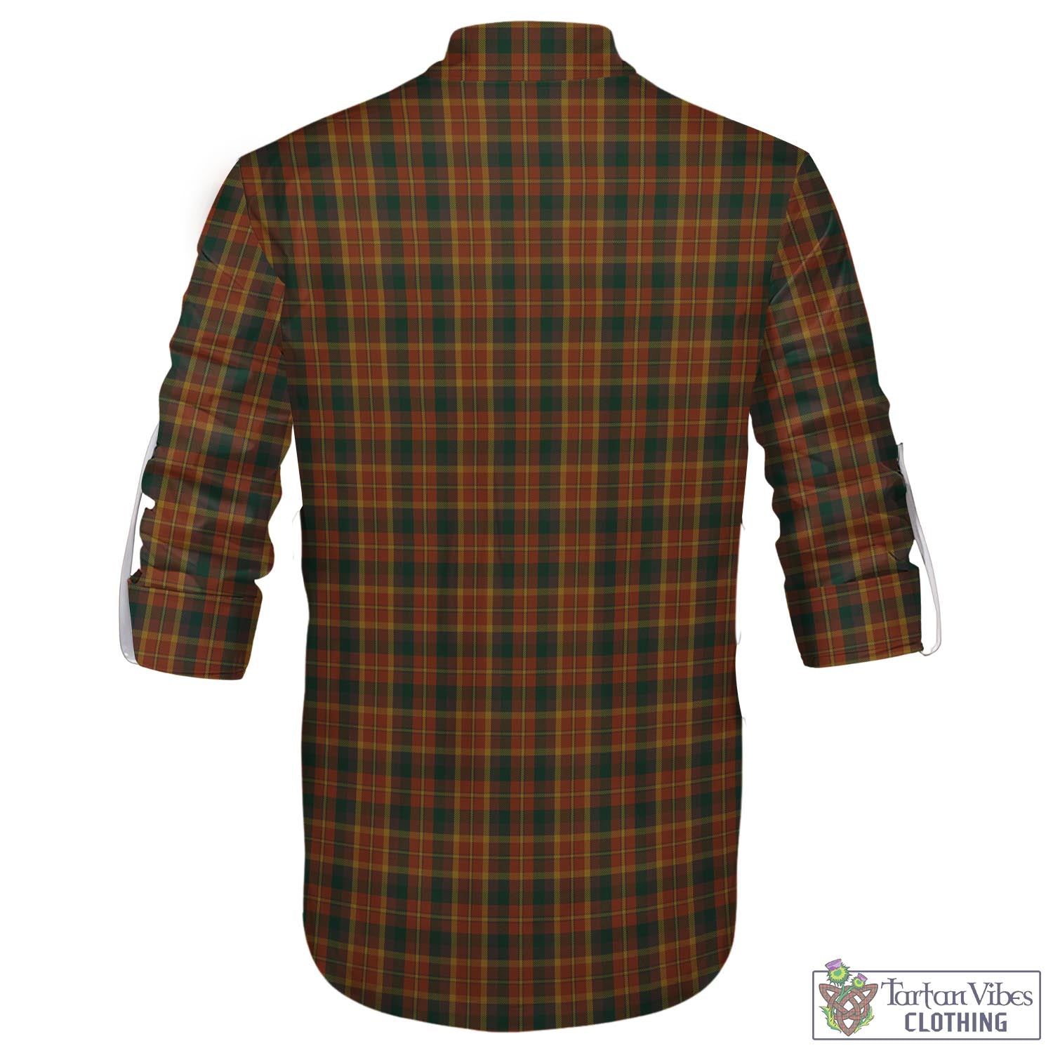Tartan Vibes Clothing Monaghan County Ireland Tartan Men's Scottish Traditional Jacobite Ghillie Kilt Shirt