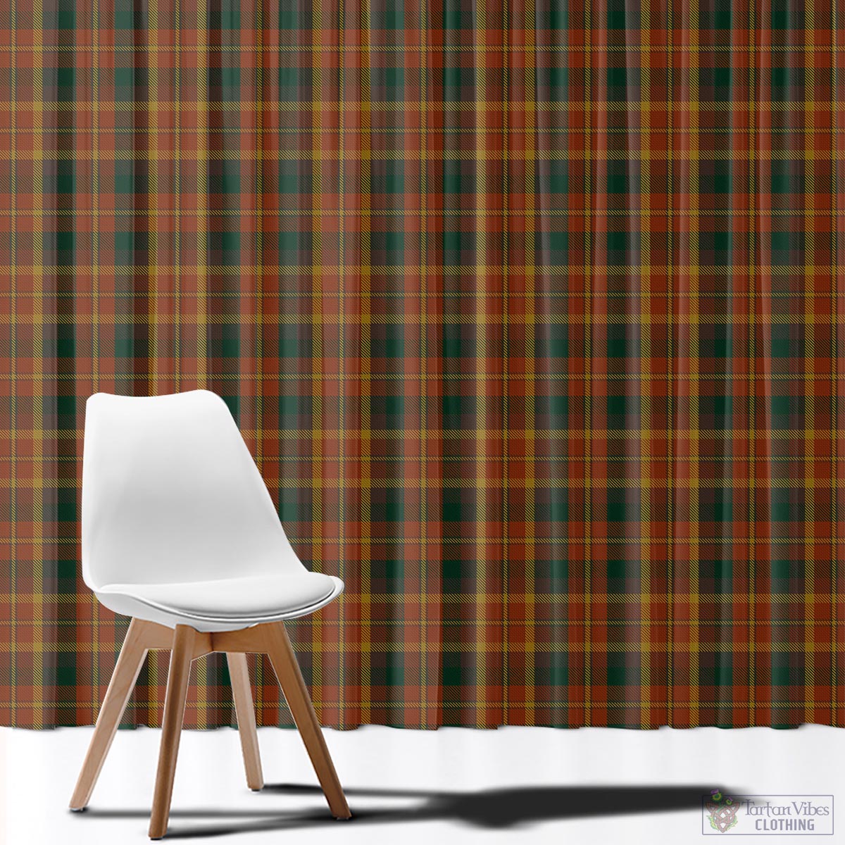 Monaghan County Ireland Tartan Window Curtain