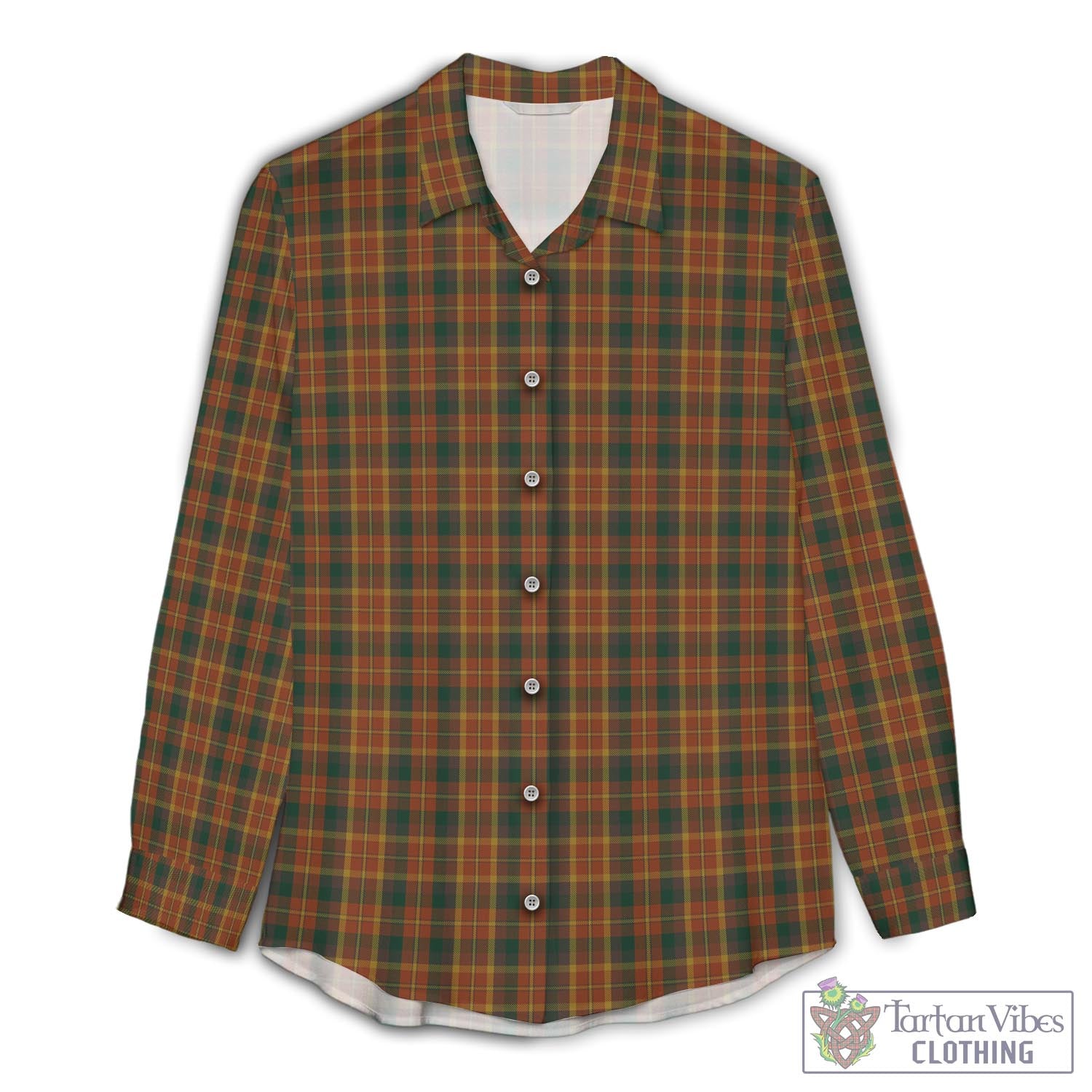 Monaghan County Ireland Tartan Women's Casual Shirt - Tartan Vibes Clothing