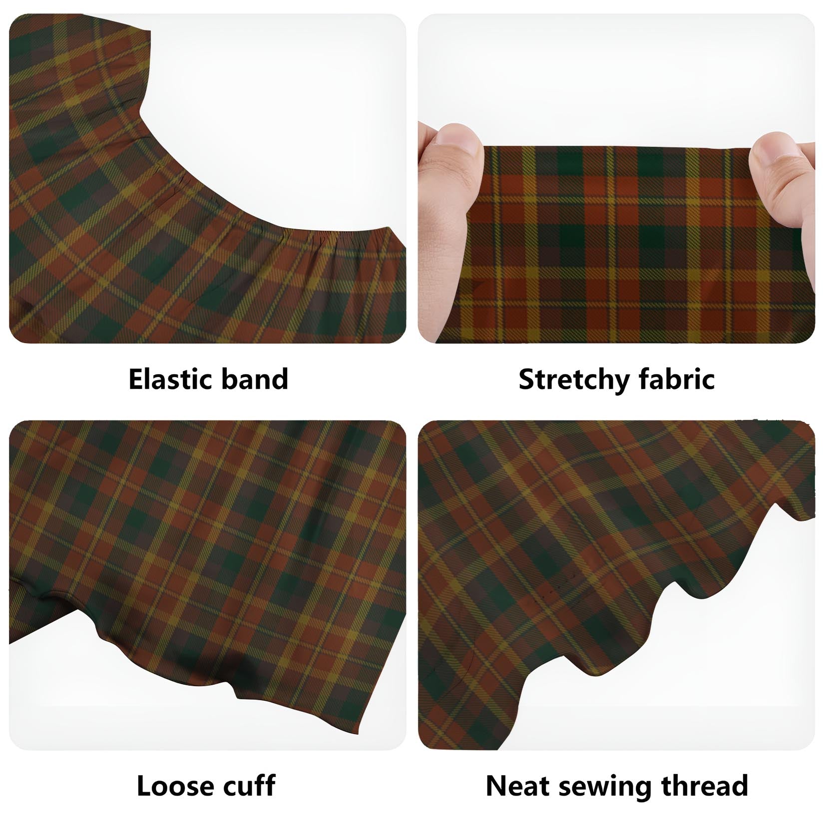 Monaghan County Ireland Tartan Off Shoulder Long Dress - Tartan Vibes Clothing