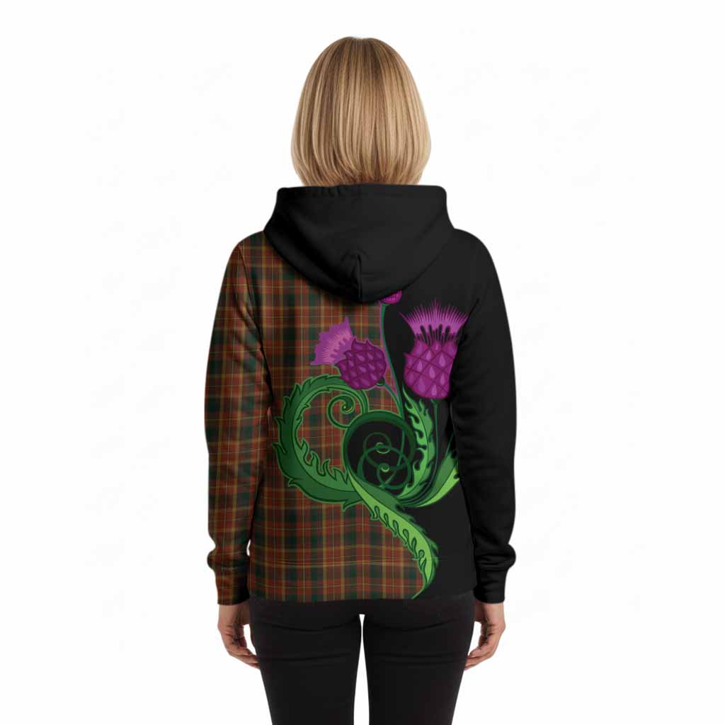 Monaghan County Ireland Tartan Hoodie Traditional Scottish Thistle