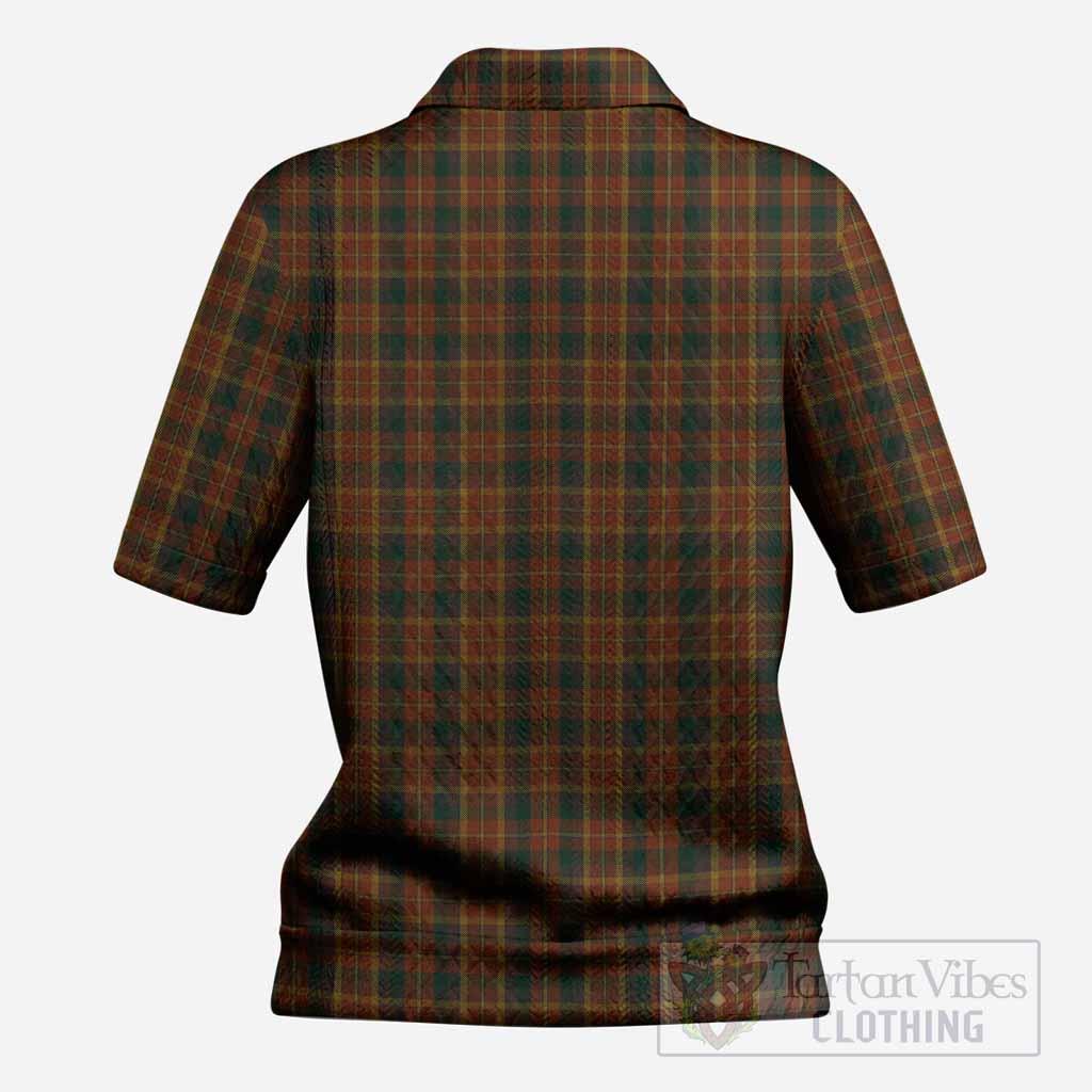 Monaghan County Ireland Tartan Women’s Polo Sweater Top