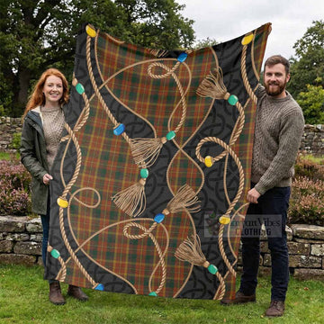 Monaghan Scottish Tartan Twisted Ropes Stylized Blanket - Tartan Vibes Clothing