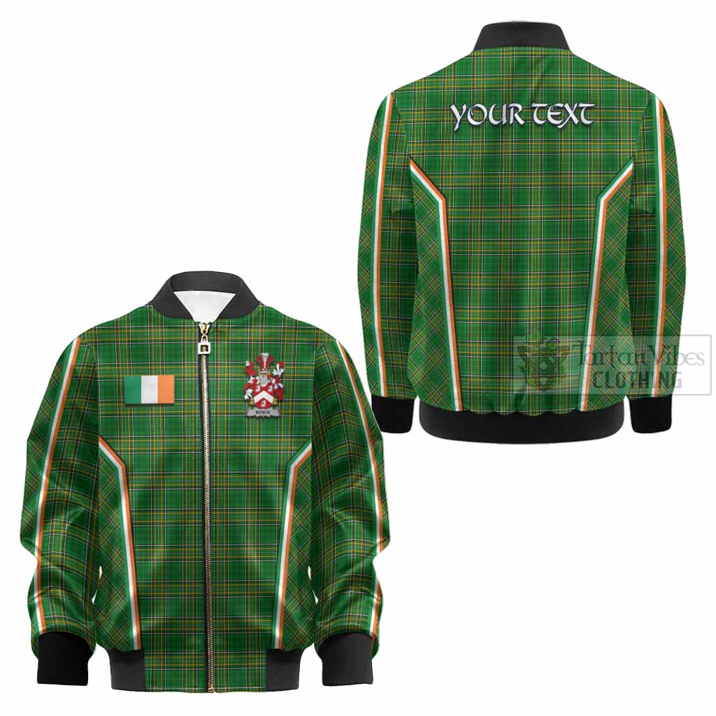 Monck Irish Clan Coat of Arm Tartan Kid Bomber Jacket Flag Style