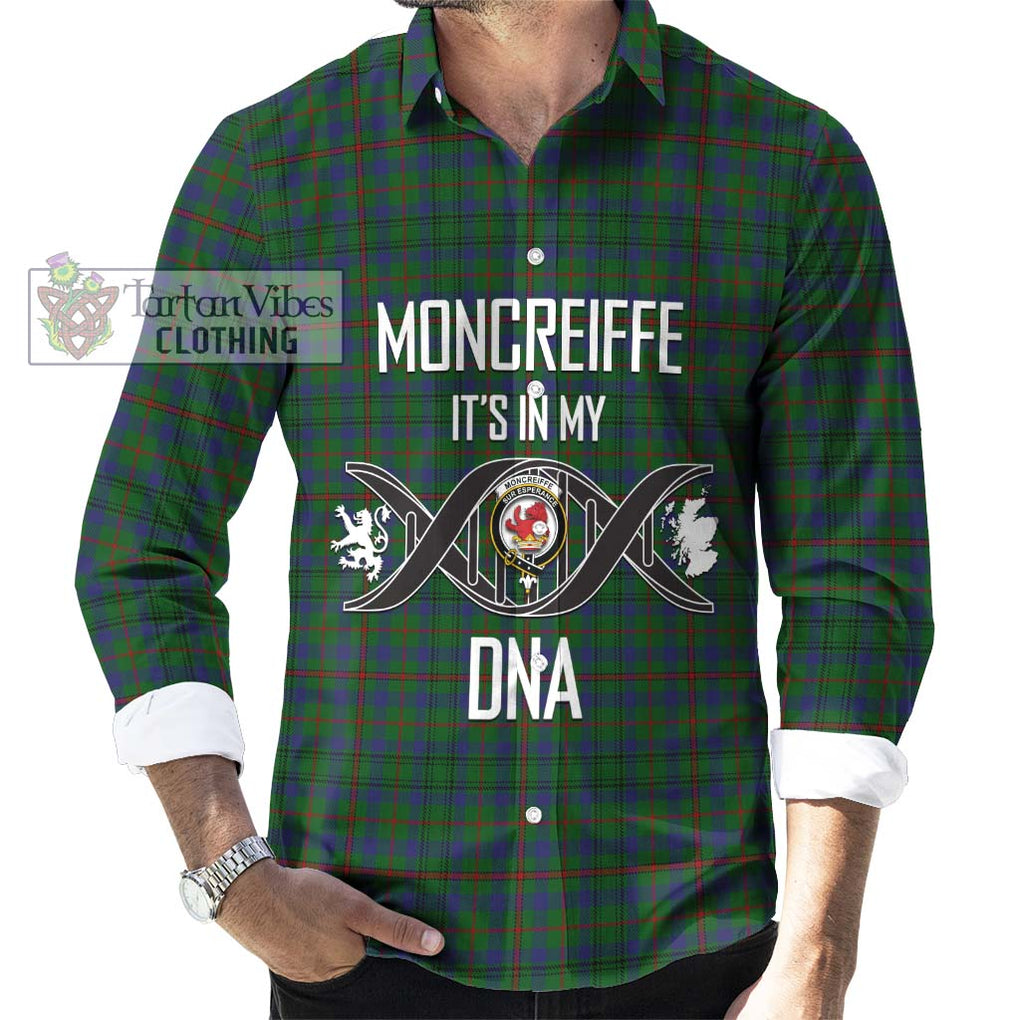 Moncreiffe of Atholl Tartan Long Sleeve Button Shirt with Family Crest DNA In Me Style Men's Shirt S - Tartanvibesclothing Shop