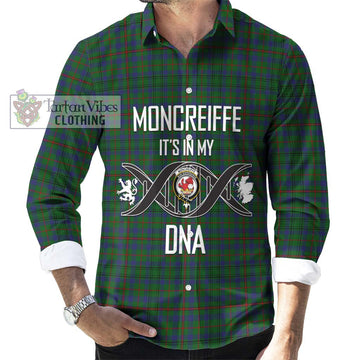 Moncreiffe of Atholl Tartan Long Sleeve Button Shirt with Family Crest DNA In Me Style Men's Shirt S - Tartanvibesclothing Shop