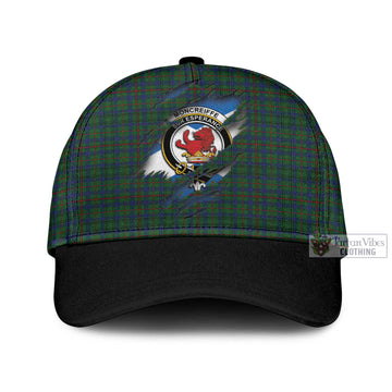 Tartan Vibes Clothing Moncreiffe of Atholl Tartan Classic Cap with Family Crest In Me Style