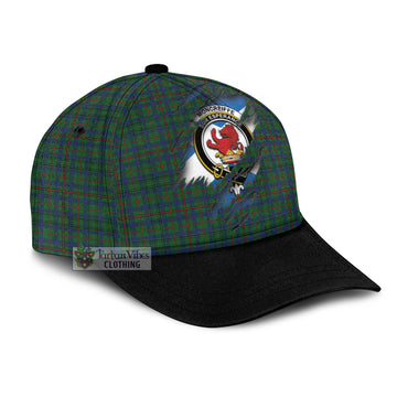 Tartan Vibes Clothing Moncreiffe of Atholl Tartan Classic Cap with Family Crest In Me Style