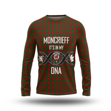 Moncrieff (Moncreiffe) Tartan Long Sleeve T-Shirt with Family Crest DNA In Me Style Unisex - Tartan Vibes Clothing