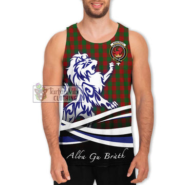 Moncrieff (Moncreiffe) Tartan Men's Tank Top with Alba Gu Brath Regal Lion Emblem Men - Tartan Vibes Clothing
