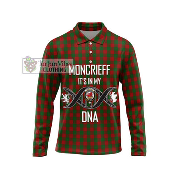 Moncrieff (Moncreiffe) Tartan Long Sleeve Polo Shirt with Family Crest DNA In Me Style Unisex - Tartan Vibes Clothing