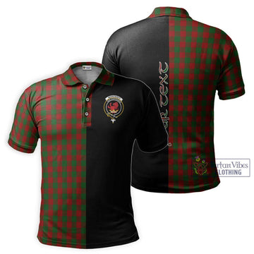 Moncrieff (Moncreiffe) Tartan Polo Shirt with Family Crest and Half Of Me Style Kid - Tartan Vibes Clothing