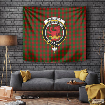 Moncrieff (Moncreiffe) Tartan Tapestry Wall Hanging and Home Decor for Room with Family Crest