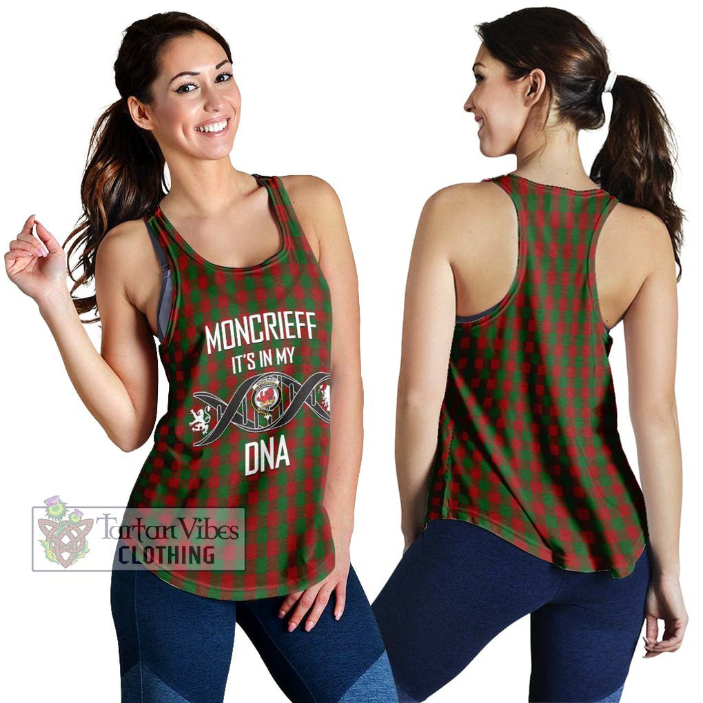 Moncrieff (Moncreiffe) Tartan Women's Racerback Tanks with Family Crest DNA In Me Style 4XL - Tartan Vibes Clothing
