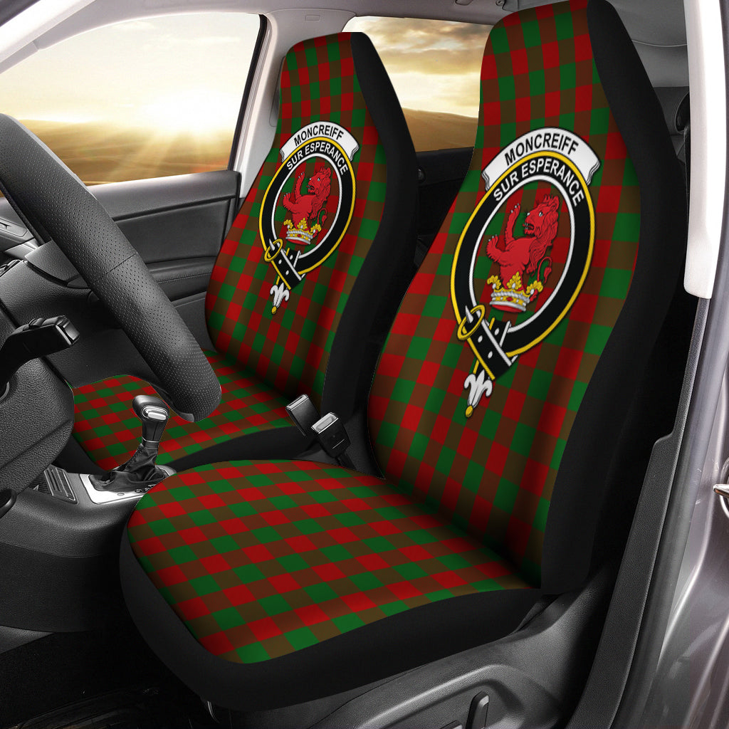 Moncrieff (Moncreiffe) Tartan Car Seat Cover with Family Crest One Size - Tartan Vibes Clothing