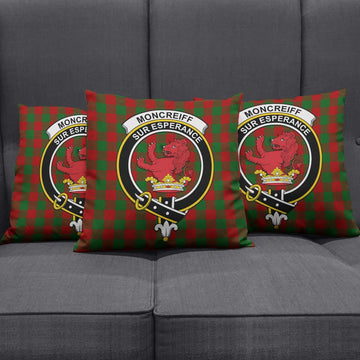 Moncrieff (Moncreiffe) Tartan Pillow Cover with Family Crest
