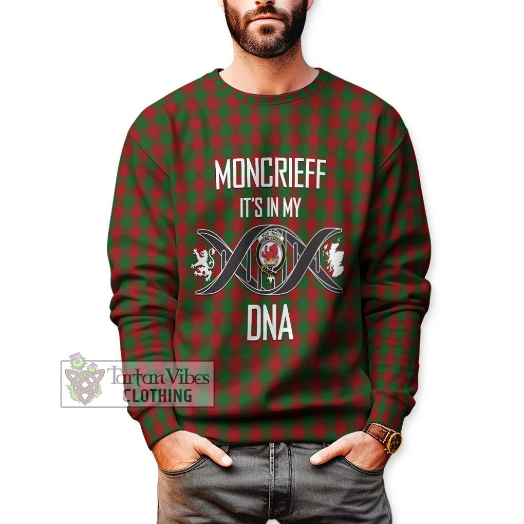 Moncrieff (Moncreiffe) Tartan Sweatshirt with Family Crest DNA In Me Style Unisex - Tartan Vibes Clothing