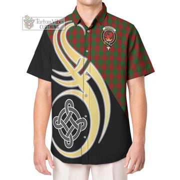 Moncrieff (Moncreiffe) Tartan Hawaiian Shirt with Family Crest and Celtic Symbol Style Kid - Tartan Vibes Clothing