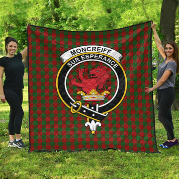 Moncrieff Tartan Quilt with Family Crest