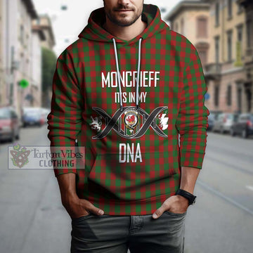 Moncrieff (Moncreiffe) Tartan Hoodie with Family Crest DNA In Me Style Pullover Hoodie - Tartan Vibes Clothing