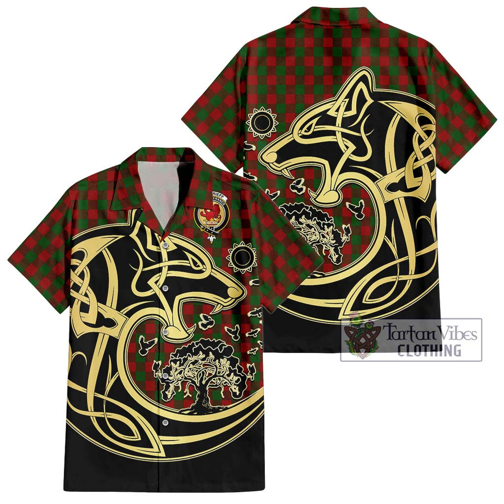 Moncrieff (Moncreiffe) Tartan Hawaiian Shirt with Family Crest Celtic Wolf Style Kid - Tartan Vibes Clothing