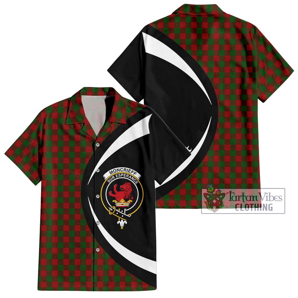 Moncrieff (Moncreiffe) Tartan Hawaiian Shirt with Family Crest Circle Style Kid - Tartan Vibes Clothing