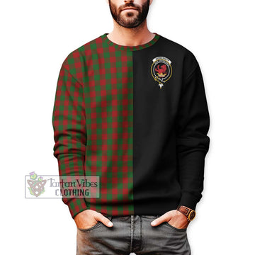 Moncrieff (Moncreiffe) Tartan Sweatshirt with Family Crest and Half Of Me Style Unisex - Tartan Vibes Clothing