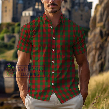 Moncrieff (Moncreiffe) Tartan Cotton Hawaiian Shirt Kid - Tartan Vibes Clothing