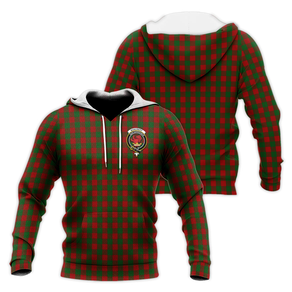Moncrieff (Moncreiffe) Tartan Knitted Hoodie with Family Crest Unisex Knitted Pullover Hoodie - Tartan Vibes Clothing