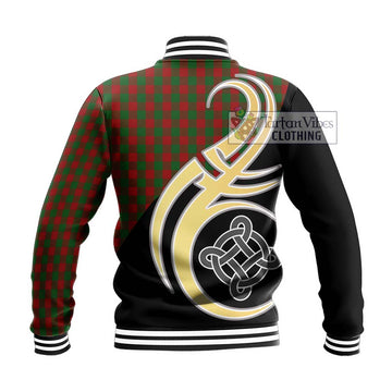 Moncrieff (Moncreiffe) Tartan Baseball Jacket with Family Crest and Celtic Symbol Style - Tartan Vibes Clothing