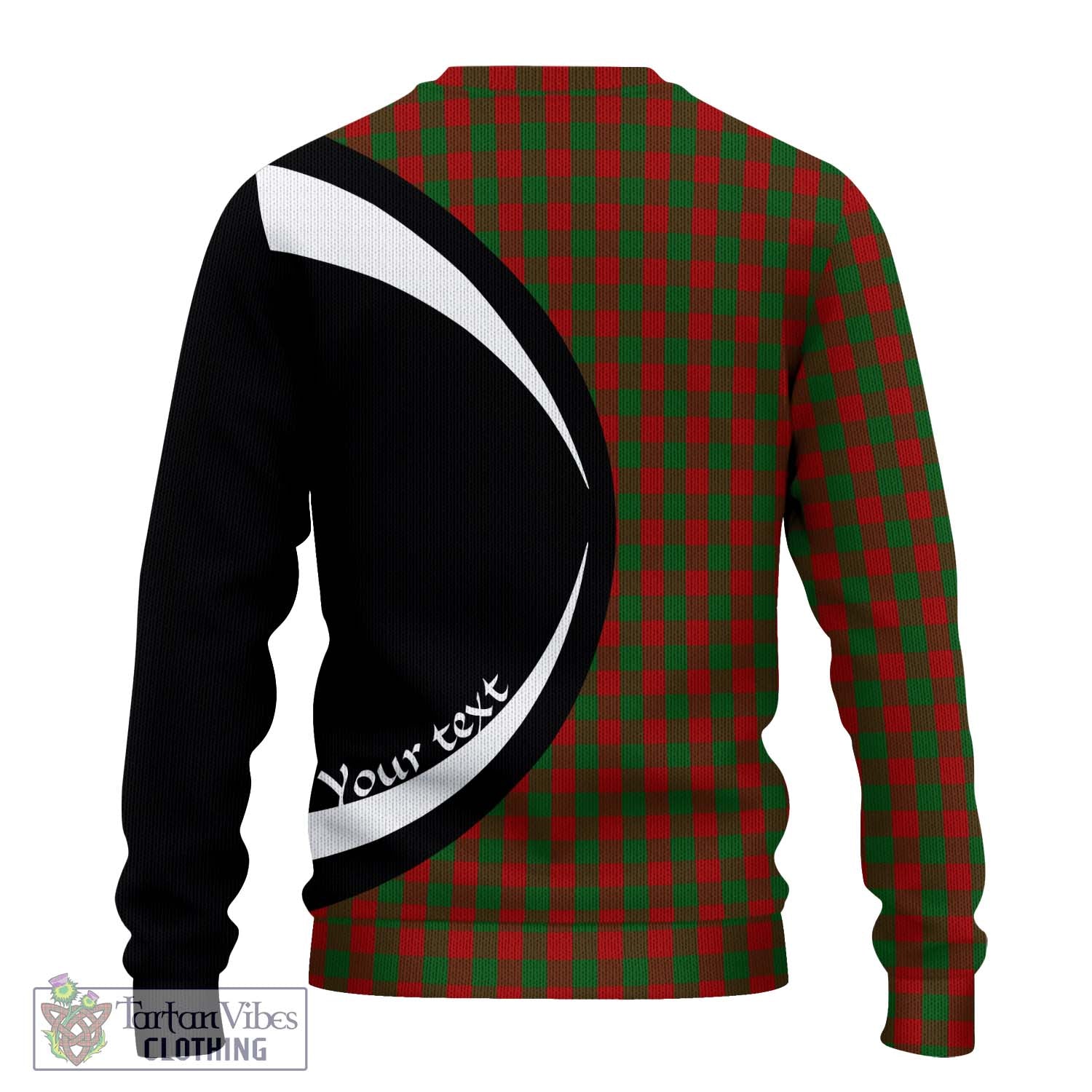 Moncrieff (Moncreiffe) Tartan Ugly Sweater with Family Crest Circle Style - Tartan Vibes Clothing