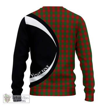 Moncrieff (Moncreiffe) Tartan Ugly Sweater with Family Crest Circle Style - Tartan Vibes Clothing