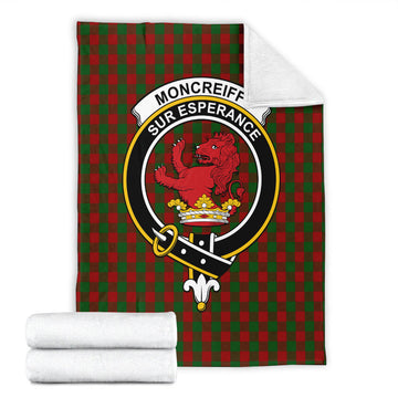 Moncrieff Tartan Blanket with Family Crest