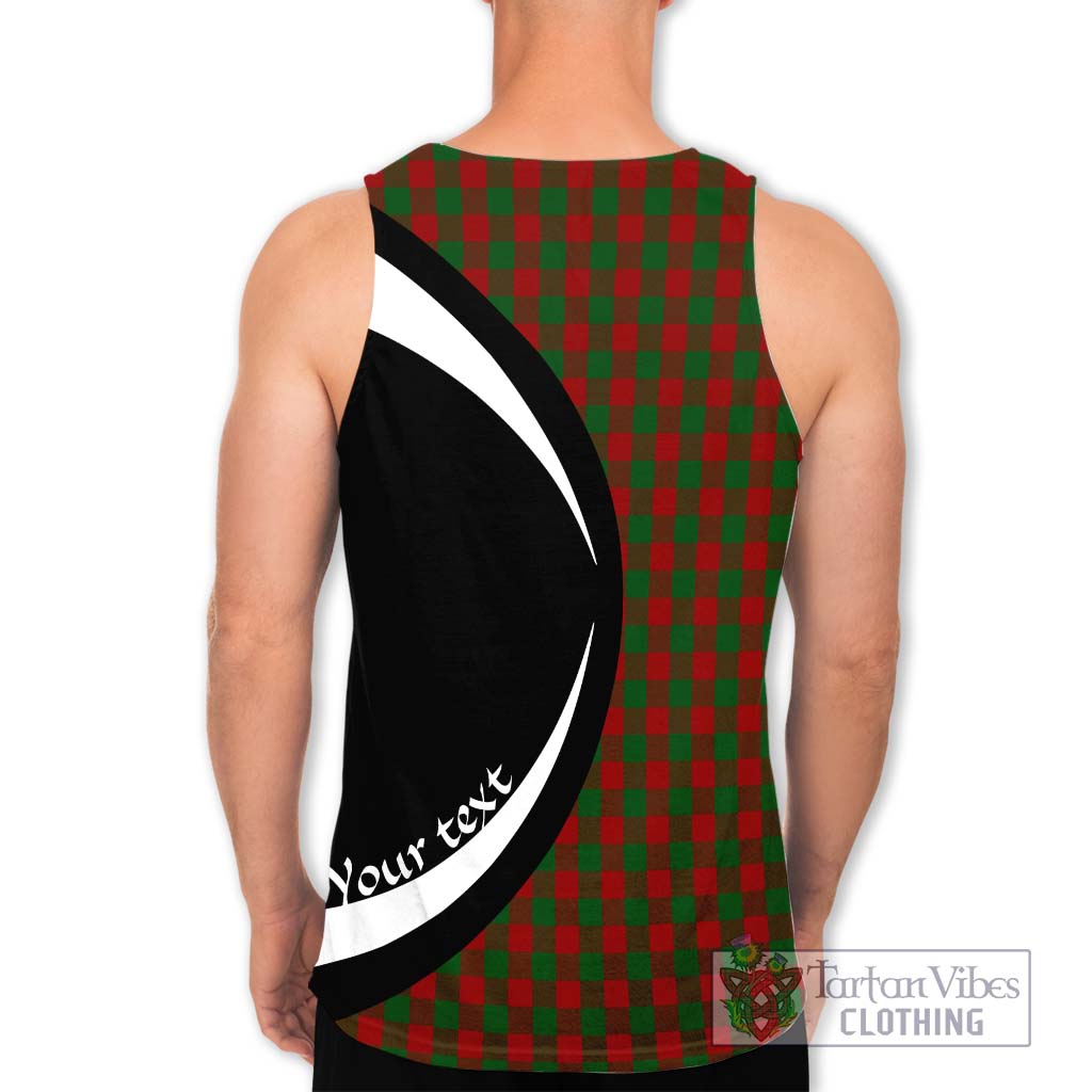 Moncrieff (Moncreiffe) Tartan Men's Tank Top with Family Crest Circle Style - Tartan Vibes Clothing
