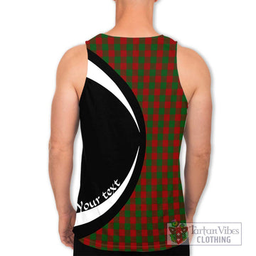 Moncrieff (Moncreiffe) Tartan Men's Tank Top with Family Crest Circle Style - Tartan Vibes Clothing