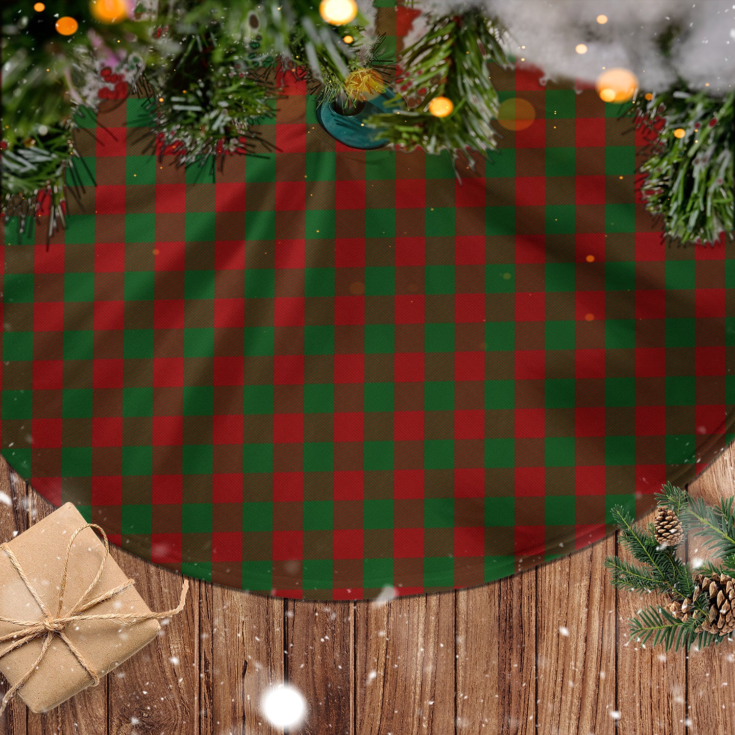 Moncrieff (Moncreiffe) Tartan Christmas Tree Skirt - Tartan Vibes Clothing