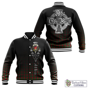 Moncrieff (Moncreiffe) Tartan Baseball Jacket Featuring Alba Gu Brath Family Crest Celtic Inspired