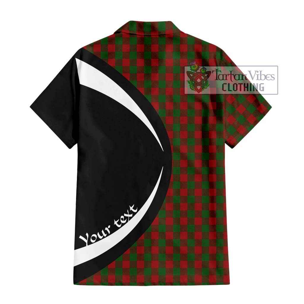 Moncrieff (Moncreiffe) Tartan Hawaiian Shirt with Family Crest Circle Style - Tartan Vibes Clothing